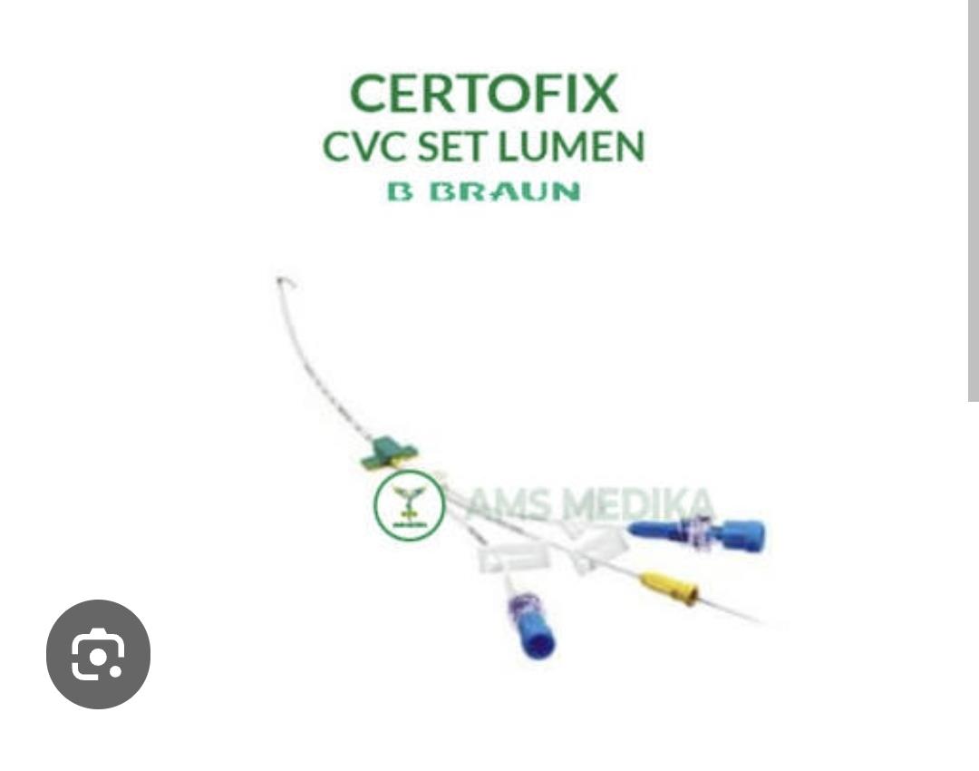 کاتتر ورید مرکزی 7*15سه راه Bbruan Cetrofix