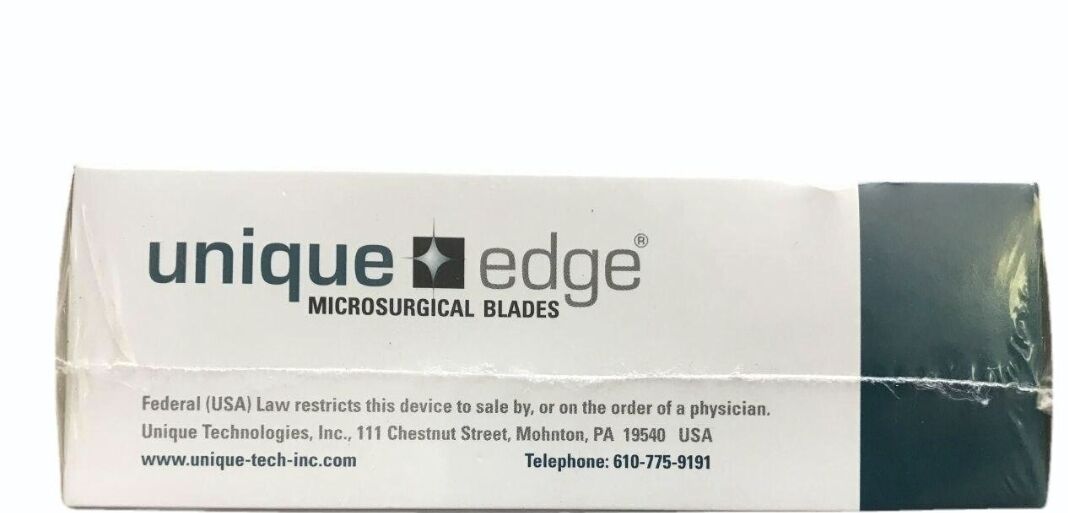  تیغ جراحی میکروسرجری چشمی آمریکایی unique edge2.75 استریل و یکبار مصرف