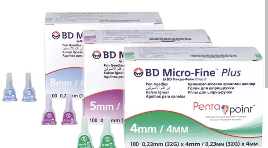 سوزن قلم انسولین سایز ۸ در ۳۱ BD micro fine plus
